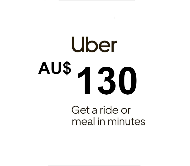 Uber AUD 130 Подарочная карта AU