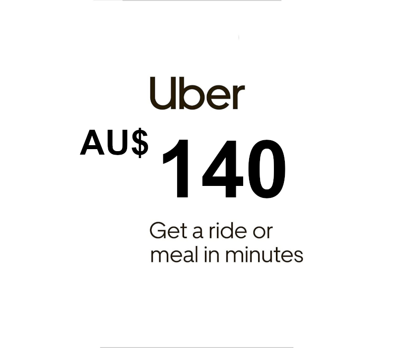 Uber AUD 140 Подарочная карта AU