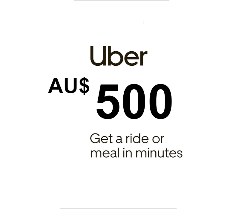 Uber AUD 500 Подарочная карта AU
