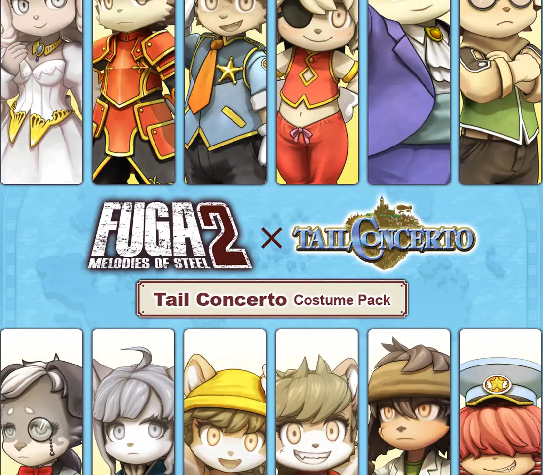 Fuga: Melodies of Steel 2 - Tail Concerto Costume Pack DLC PC Steam Ключ
