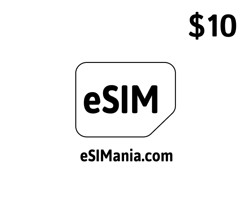 eSIMoney USD 10 eSIMania.com Подарочная карта