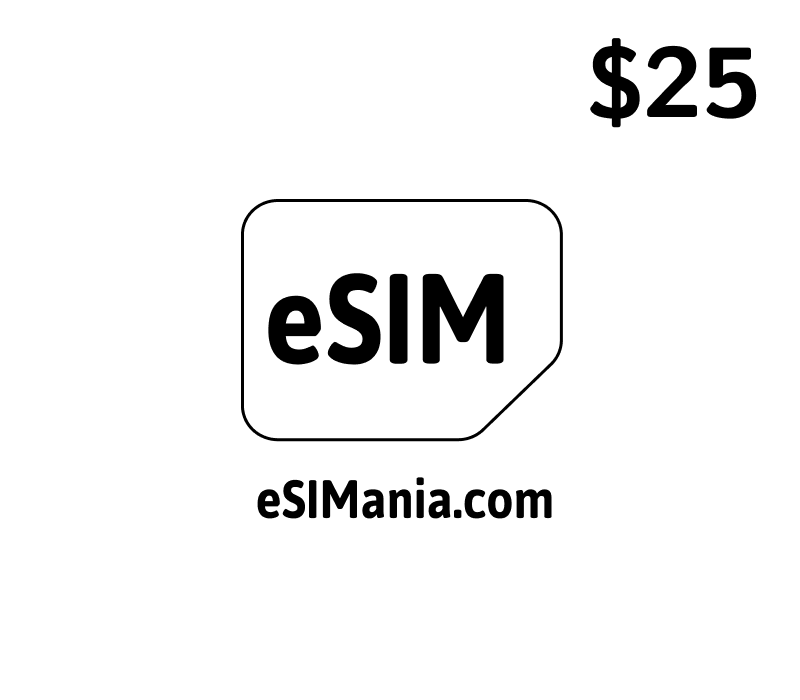 eSIMoney USD 25 eSIMania.com Подарочная карта