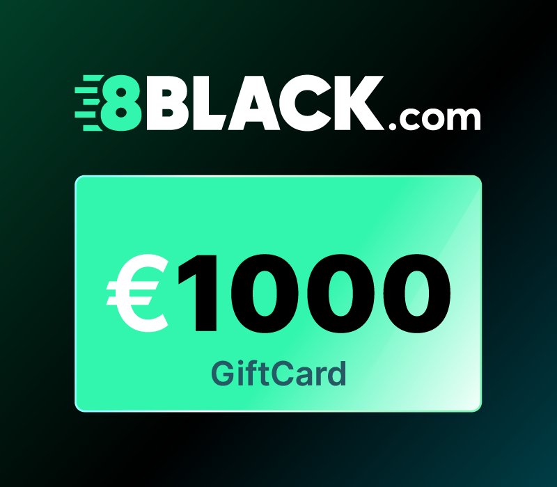 8Black.com EUR 1000 Подарочная карта