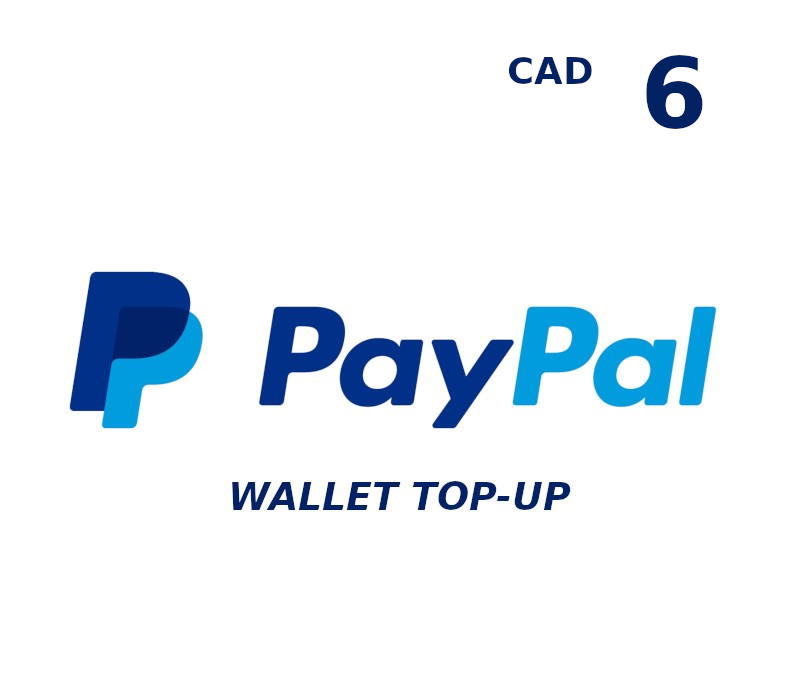 PayPal Wallet CAD 6 Top Up