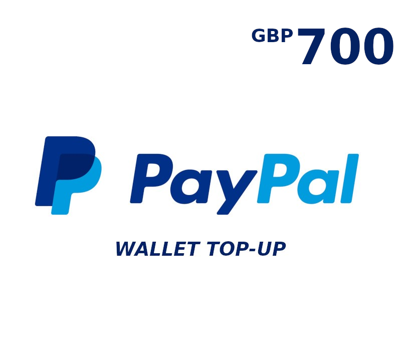 PayPal Wallet 700 GBP Top Up