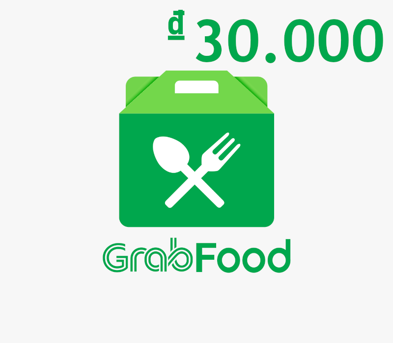 Grab Food VND 30000 Подарочная карта VN