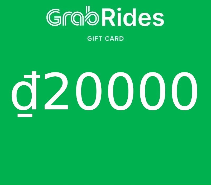 Grab Rides VND 20000 Подарочная карта VN