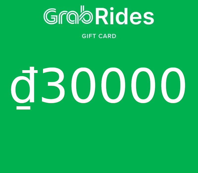 Grab Rides VND 30000 Подарочная карта VN