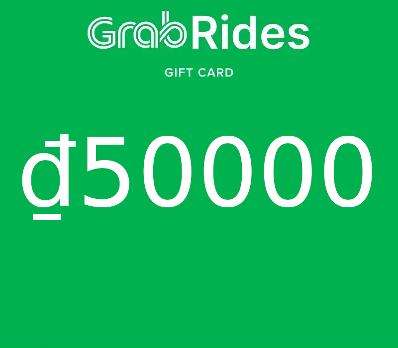 Grab Rides VND 50000 Подарочная карта VN