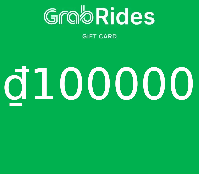 Grab Rides VND 100000 Подарочная карта VN