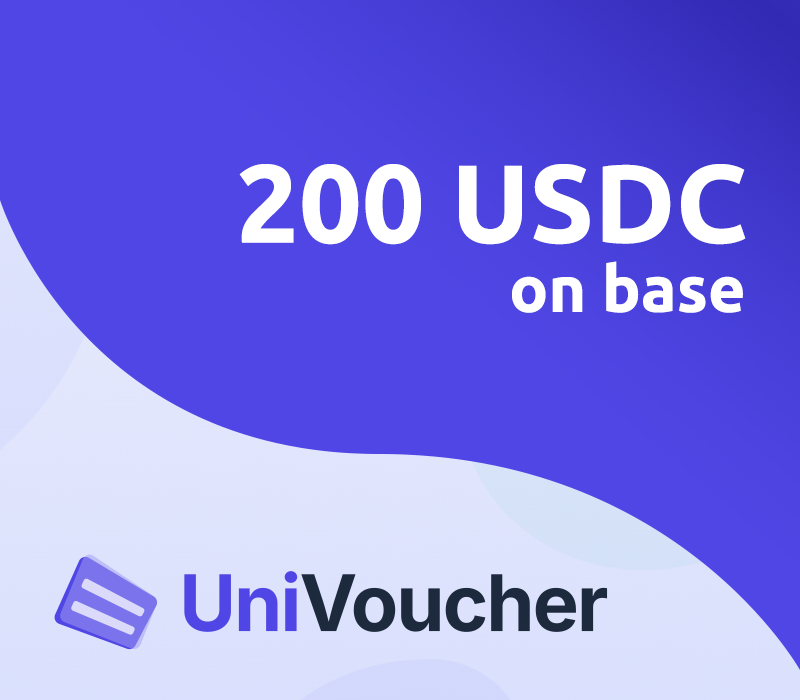 UniVoucher 200 USDC on Base Подарочная карта