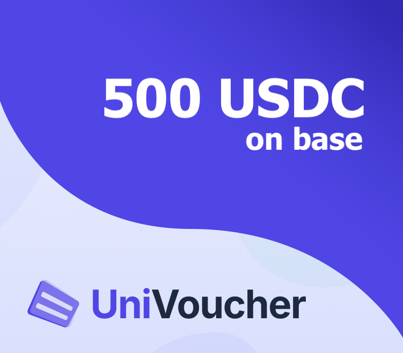 UniVoucher 500 USDC on Base Подарочная карта