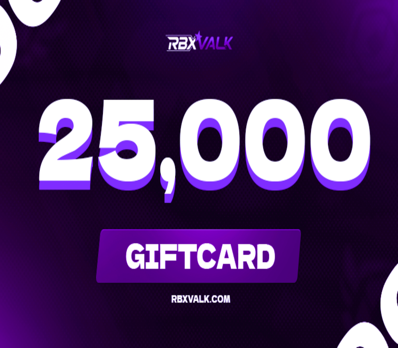 Rbxvalk.com 25000 Balance Подарочная карта