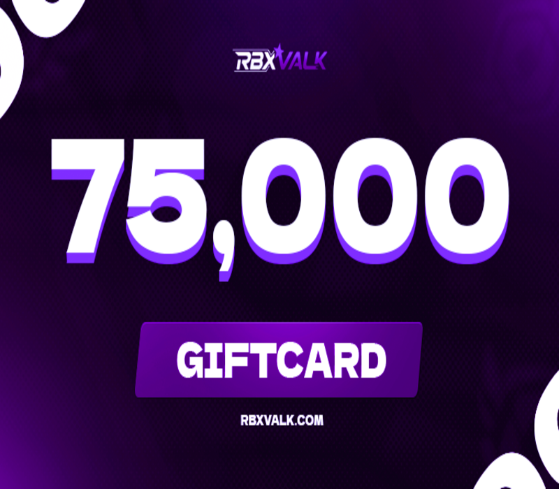 Rbxvalk.com 75000 Balance Подарочная карта