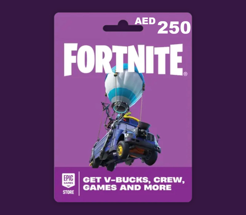 Fortnite AED 250 PC Epic Games Подарочная карта AE