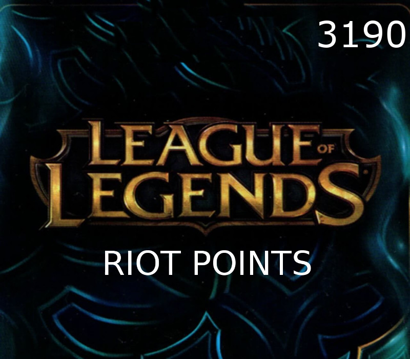 League of Legends 3190 RP Предоплаченная карта EU