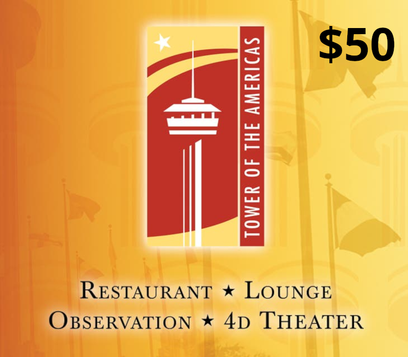 Tower of the Americas USD 50 Подарочная карта US