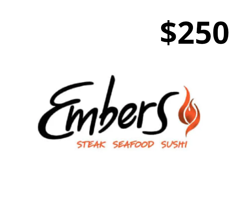 Embers Restaurant USD 250 Подарочная карта US