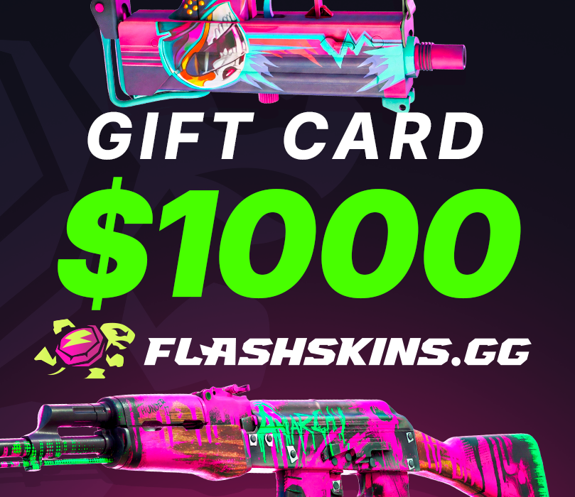 FlashSkins.gg $1000 Подарочная карта