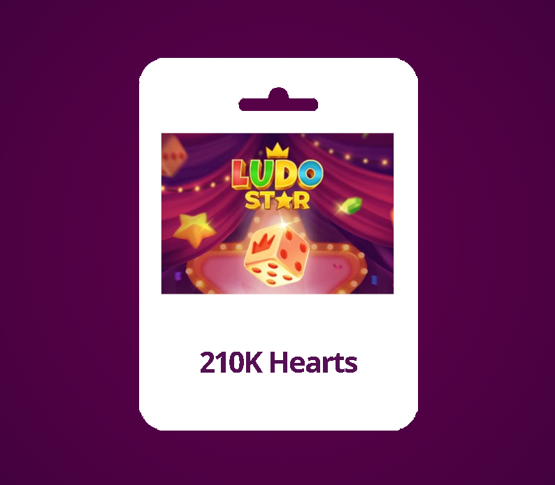 Ludo Star 210K Hearts Подарочная карта