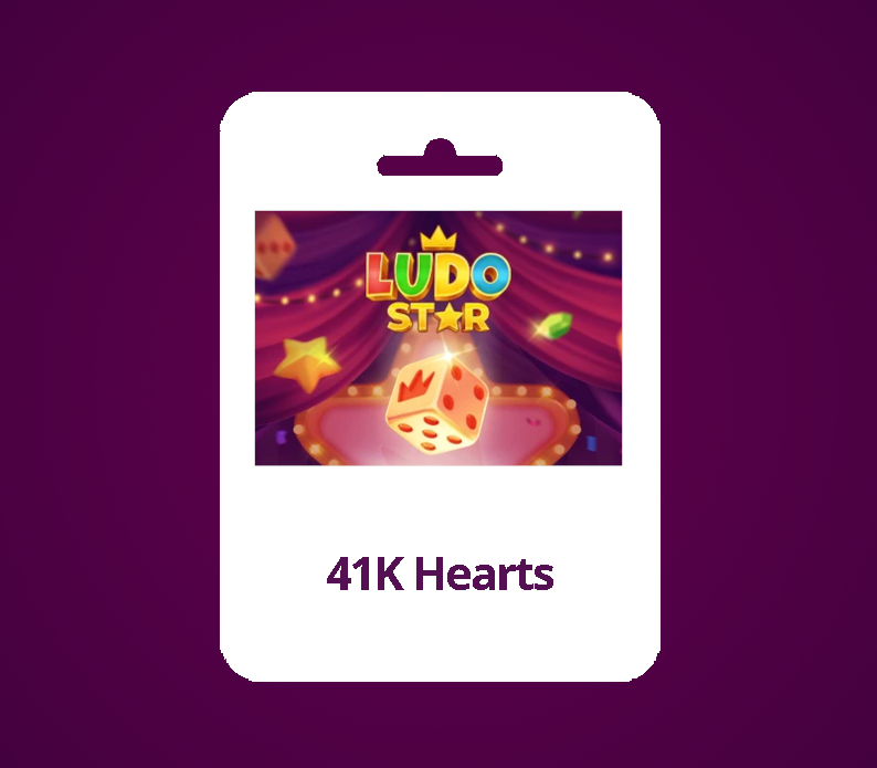 Ludo Star 41K Hearts Подарочная карта