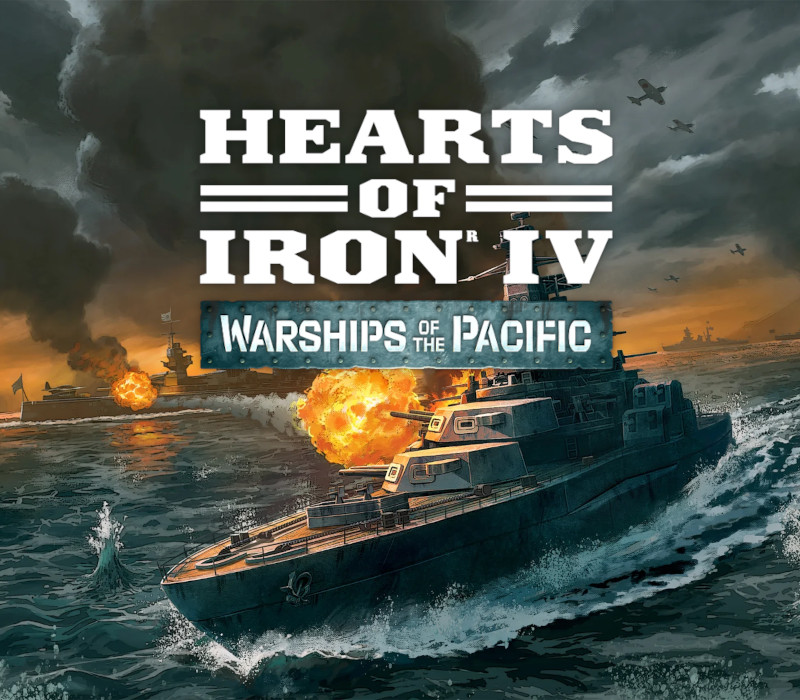 Hearts of Iron IV - Warships of the Pacific DLC RoW PC Steam Ключ