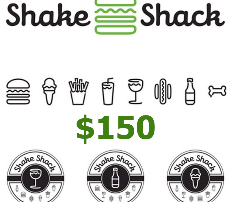 Shake Shack USD 150 Подарочная карта US