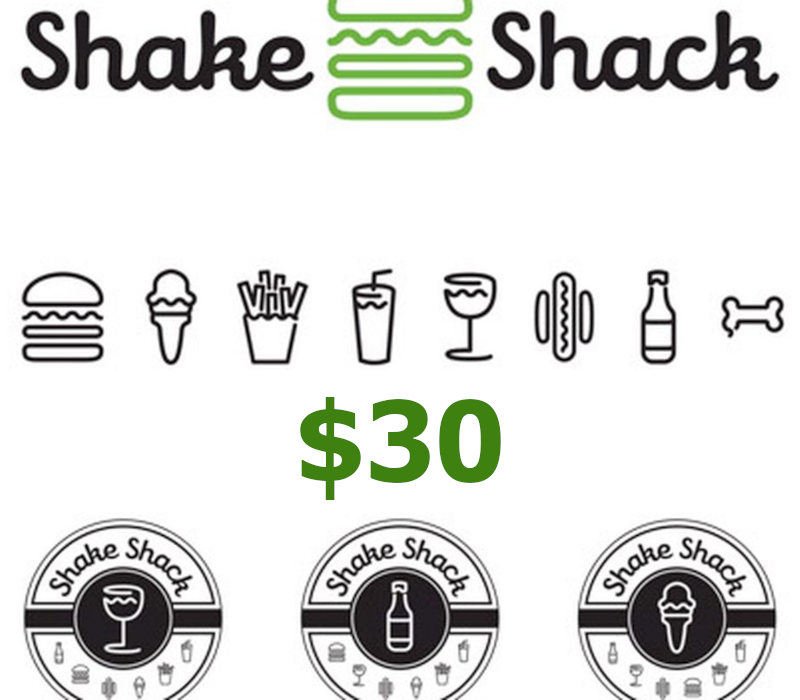 Shake Shack USD 30 Подарочная карта US