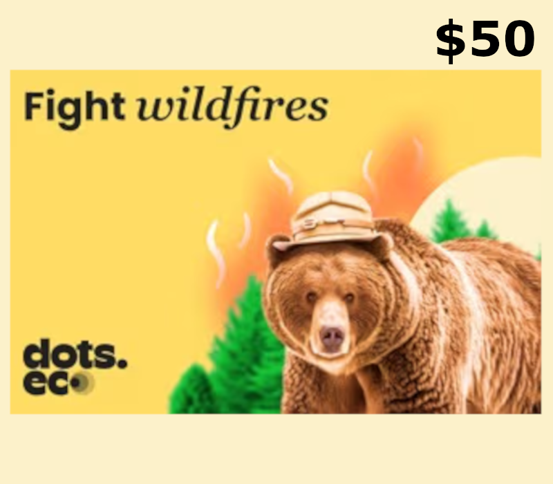 Dots.eco - Fight Wildfires USD 50 Подарочная карта US