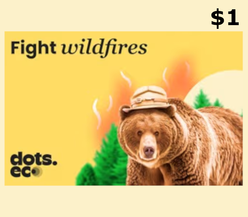 Dots.eco - Fight Wildfires USD 1 Подарочная карта US