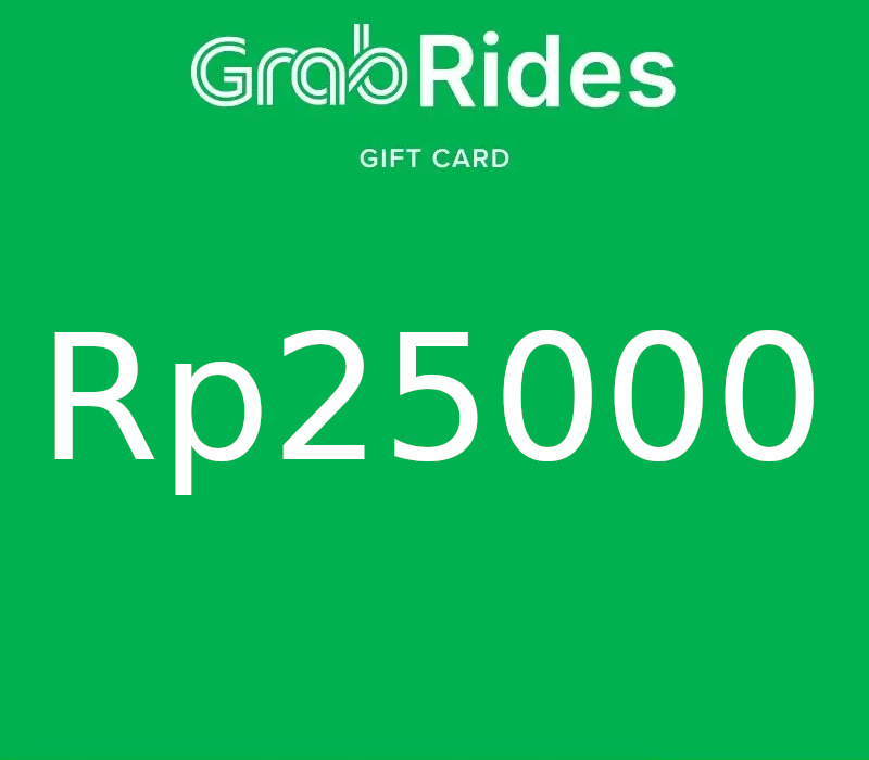 Grab Rides IDR 25000 Подарочная карта ID