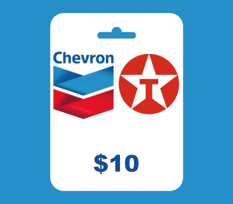 Chevron and Texaco USD 10 Подарочная карта US