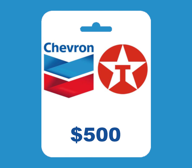 Chevron and Texaco USD 500 Подарочная карта US