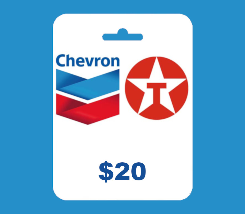 Chevron and Texaco USD 20 Подарочная карта US