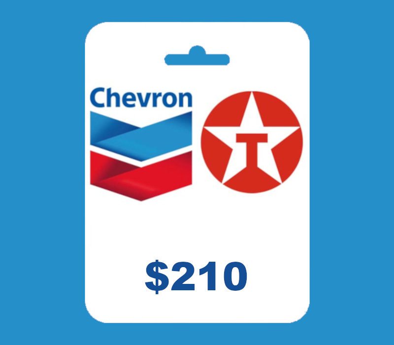 Chevron and Texaco USD 210 Подарочная карта US