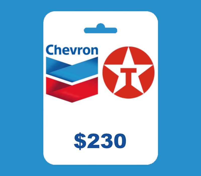 Chevron and Texaco USD 230 Подарочная карта US
