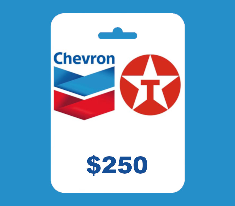 Chevron and Texaco USD 250 Подарочная карта US