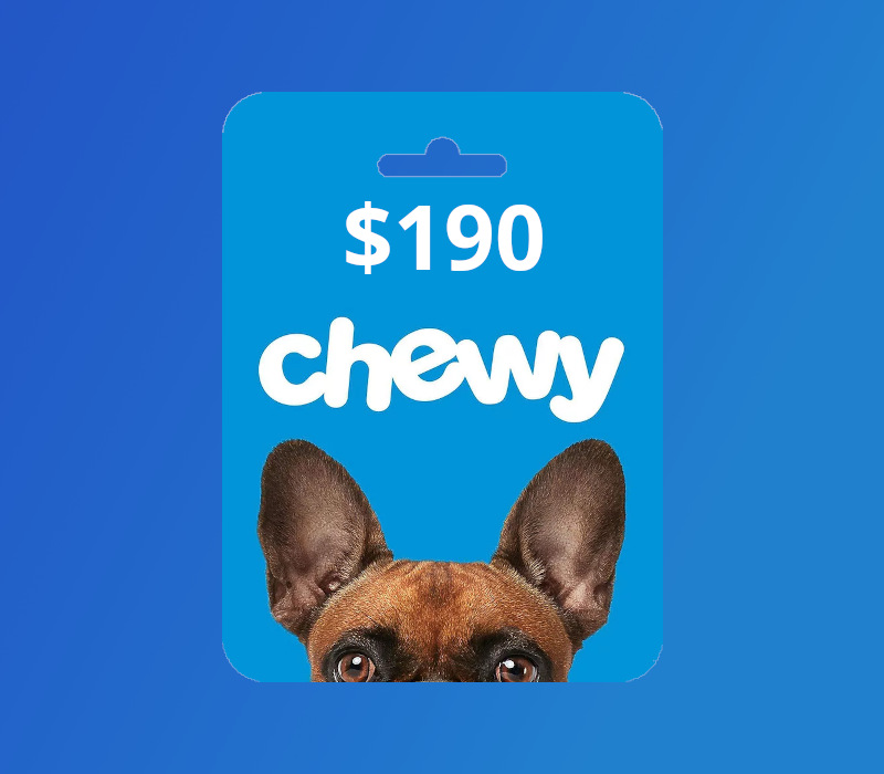 Chewy USD 190 Подарочная карта US