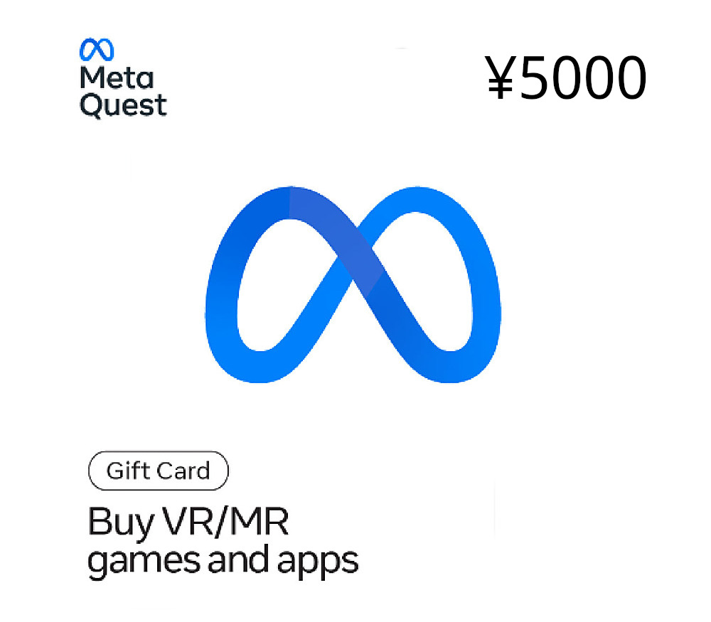 Meta Quest JPY 5000 Подарочная карта JP