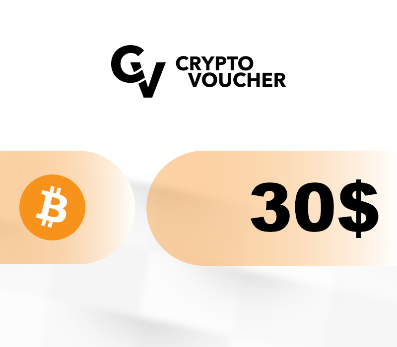 Crypto Voucher (BTC) USD 30 Подарочная карта US