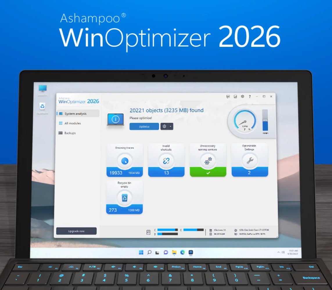 Ashampoo WinOptimizer 2026 Ключ