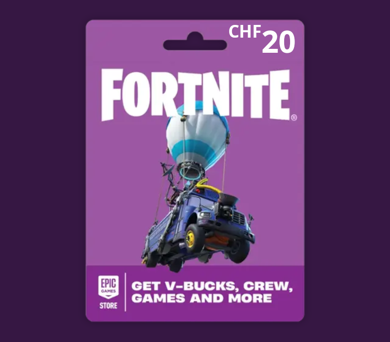 Fortnite CHF 20 PC Epic Games Подарочная карта CH