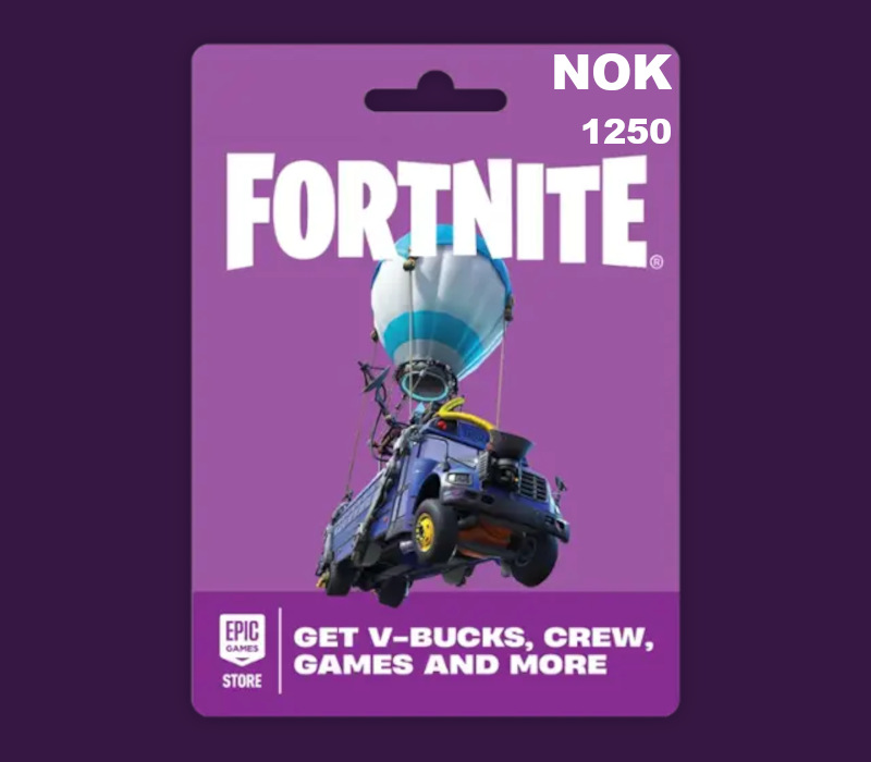 Fortnite NOK 1250 PC Epic Games Подарочная карта NO