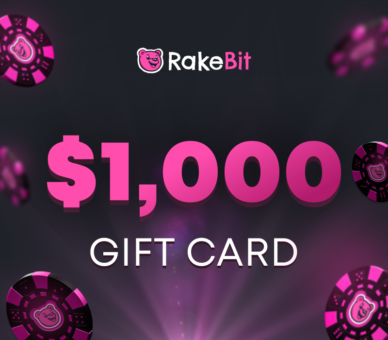 RakeBit $1000 Подарочная карта