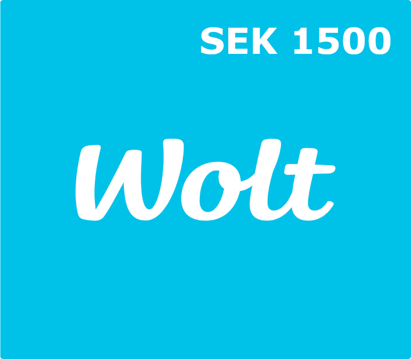 Wolt SEK 1500 Подарочная карта SE