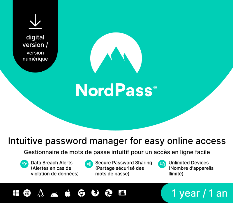 NordPass Premium CA Ключ (1 Year / Unlimited Devices)