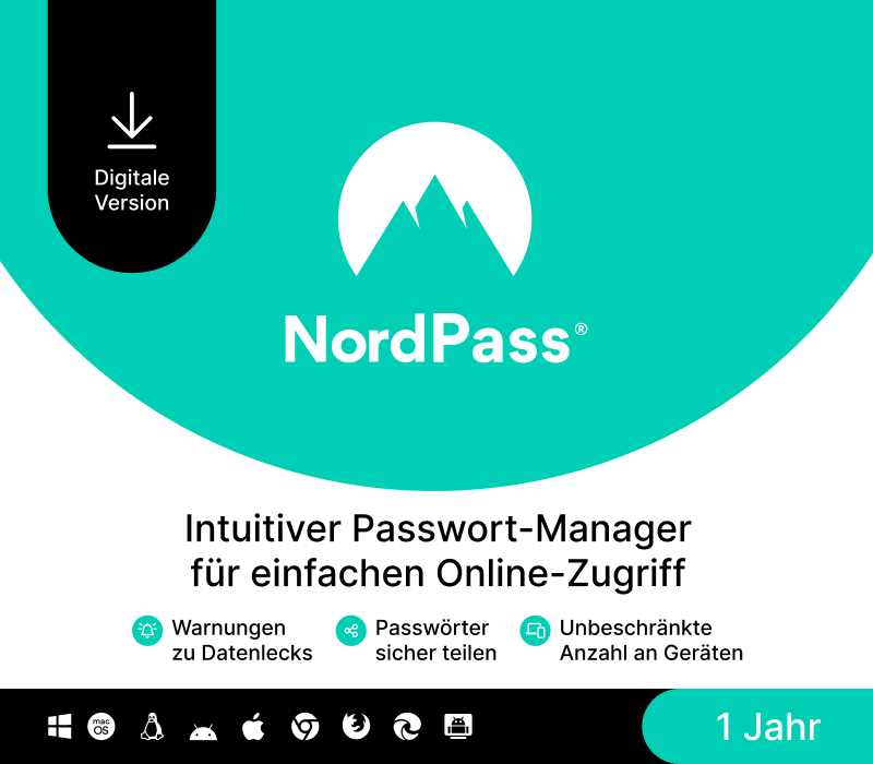 NordPass Premium DE Ключ (1 Year / Unlimited Devices)