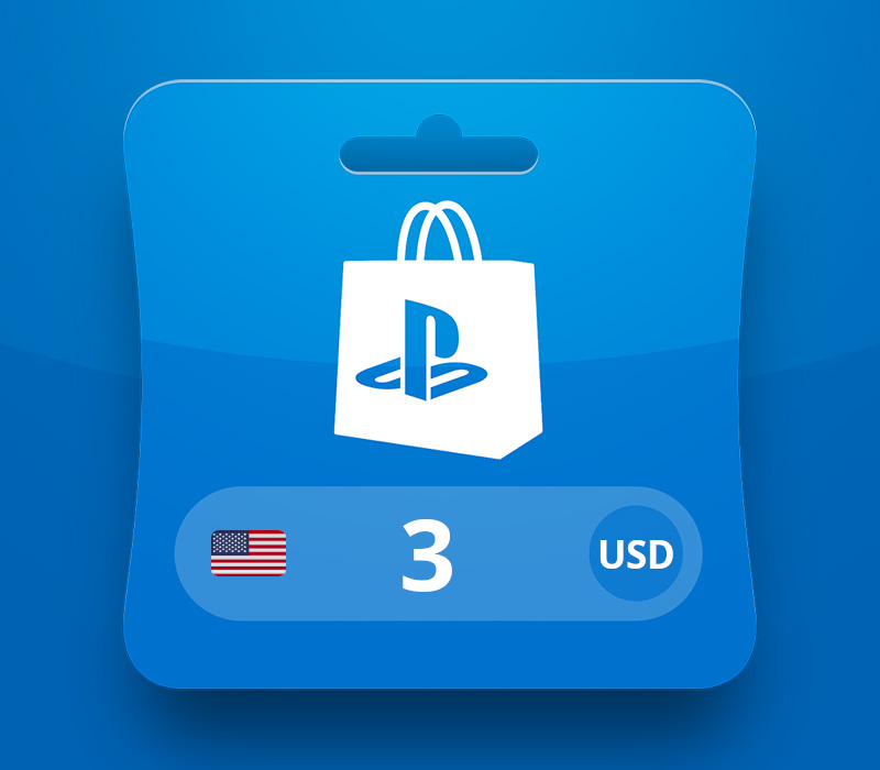 PlayStation Network Карта USD 3 Подарочная карта US