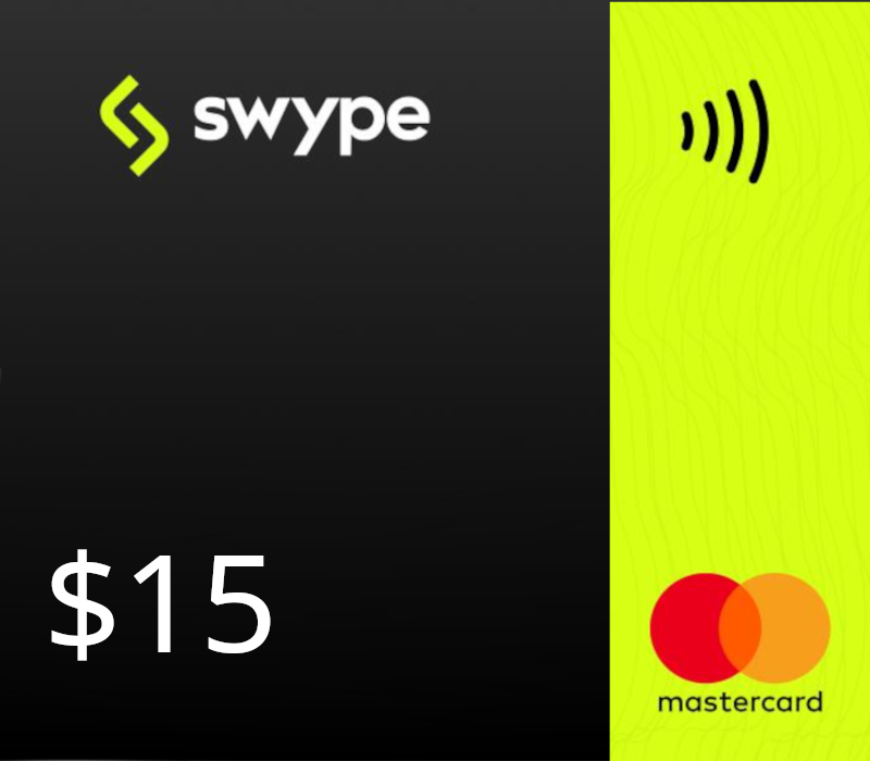 Swype Mastercard USD 15 Подарочная карта