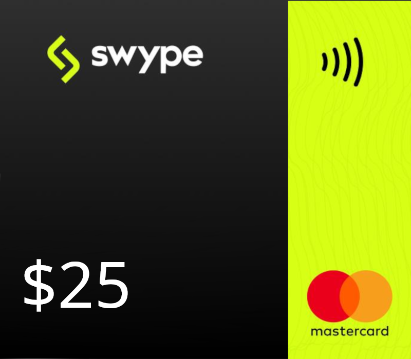 Swype Mastercard USD 25 Подарочная карта